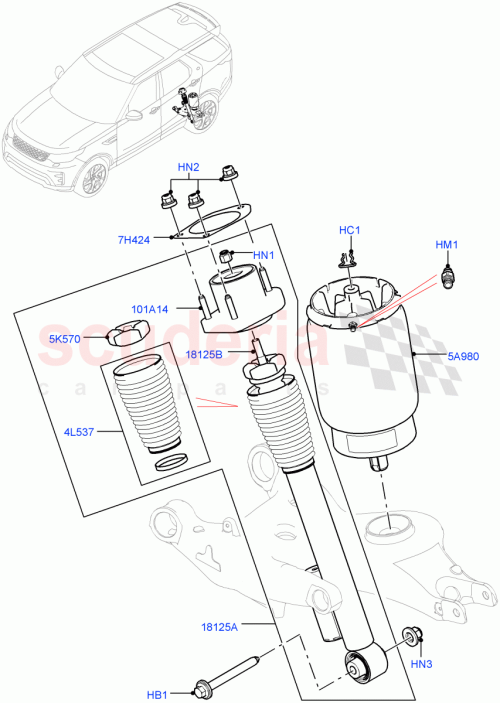 Part Diagram for Land Rover LR105981
