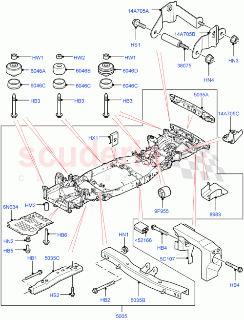 Part Diagram for Land Rover LR062162
