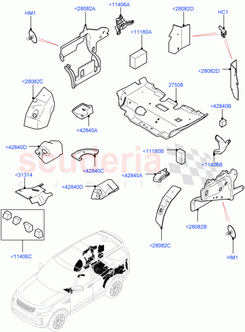 Part Diagram for Land Rover LR133317