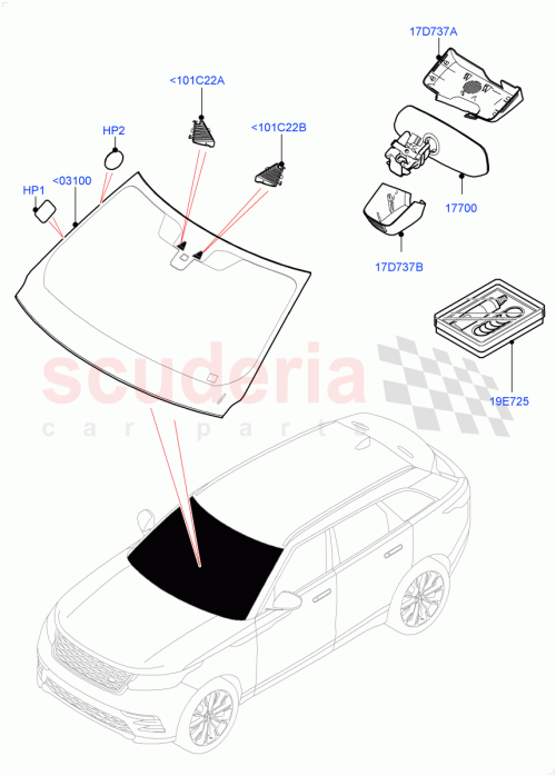 Part Diagram for Land Rover LR093110