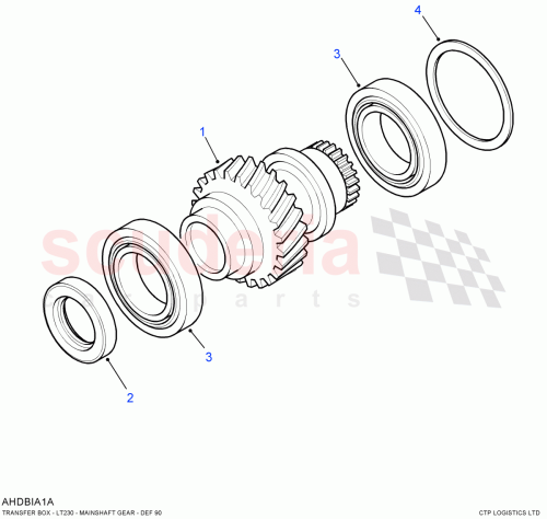 Part Diagram for Land Rover FRC9934