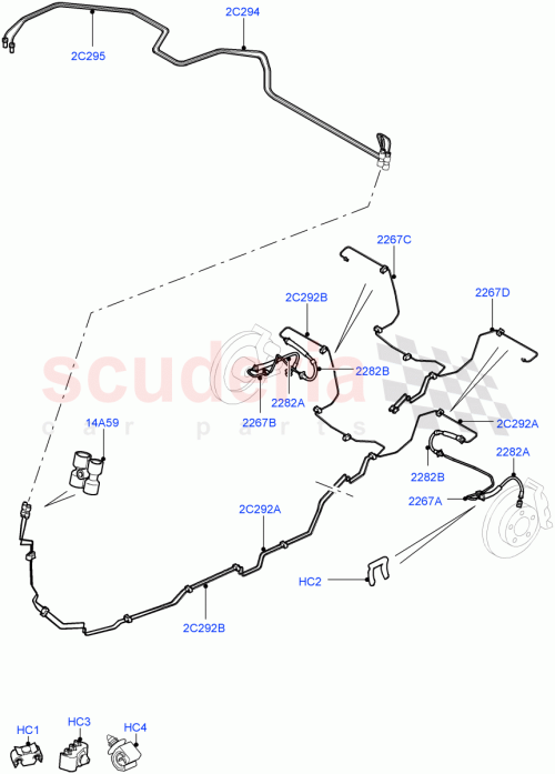 Part Diagram for Land Rover LR014158