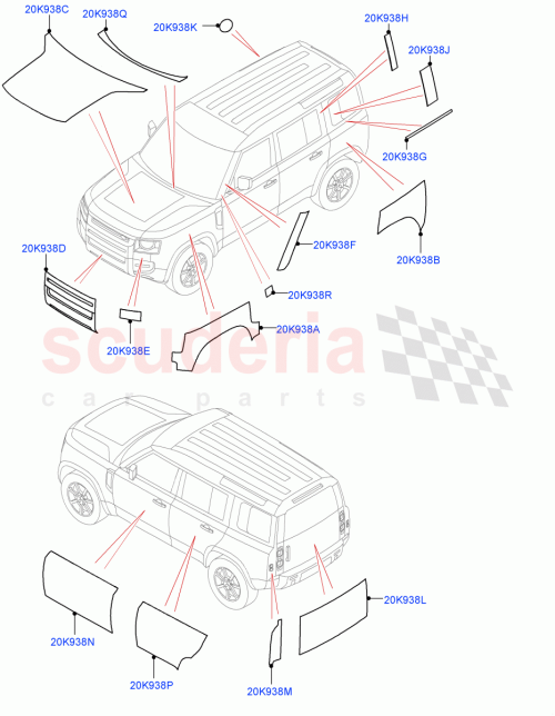 Part Diagram for Land Rover LR156247