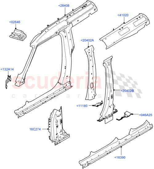 Part Diagram for Land Rover LR130222