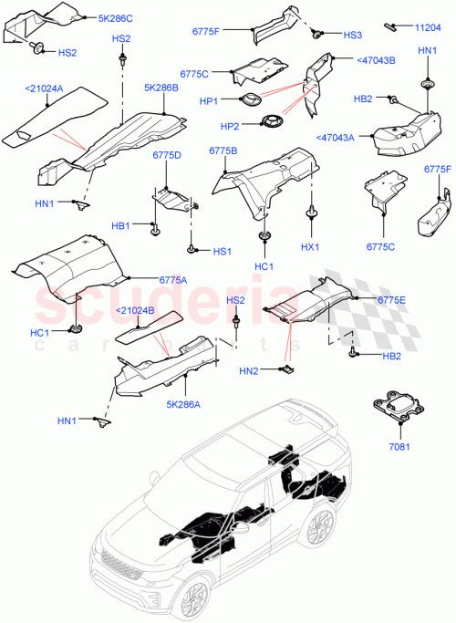 Part Diagram for Land Rover LR123051
