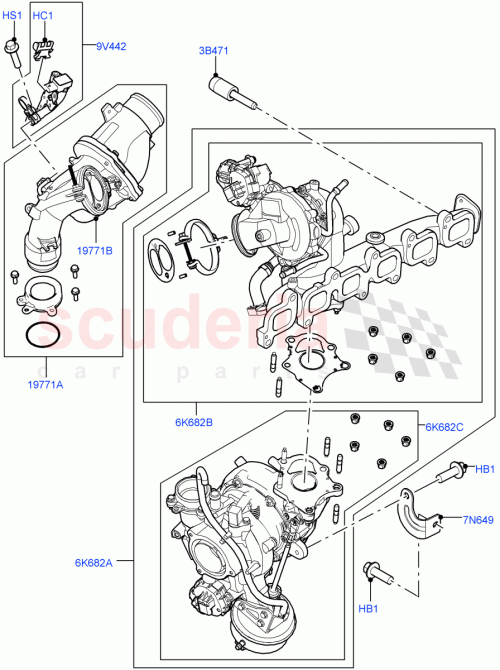 Part Diagram for Land Rover LR154607