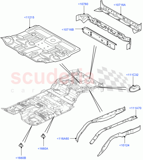Part Diagram for Land Rover AQA780030
