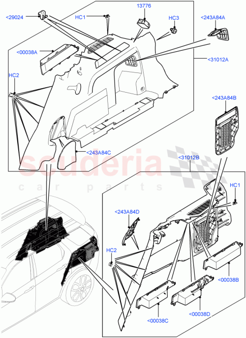 Part Diagram for Land Rover LR083712