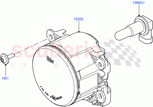 Part Diagram for Land Rover LR001587