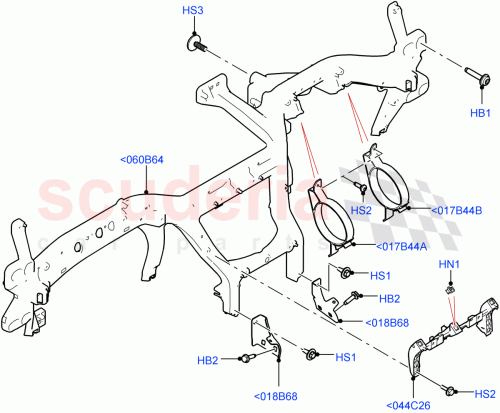Part Diagram for Land Rover LR091621