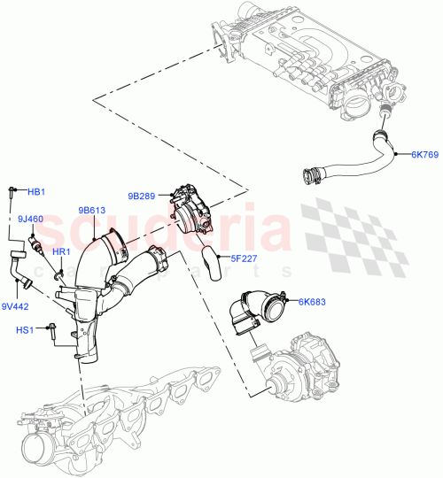 Part Diagram for Land Rover LR148286