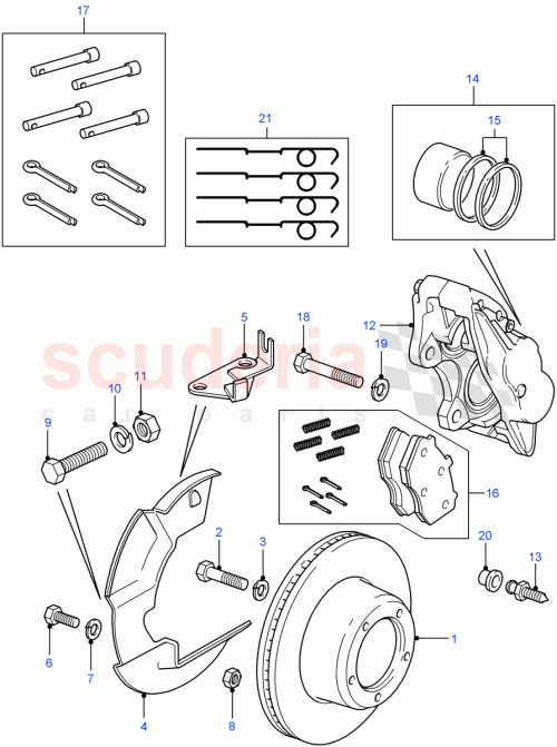 Part Diagram for Land Rover SMG000010