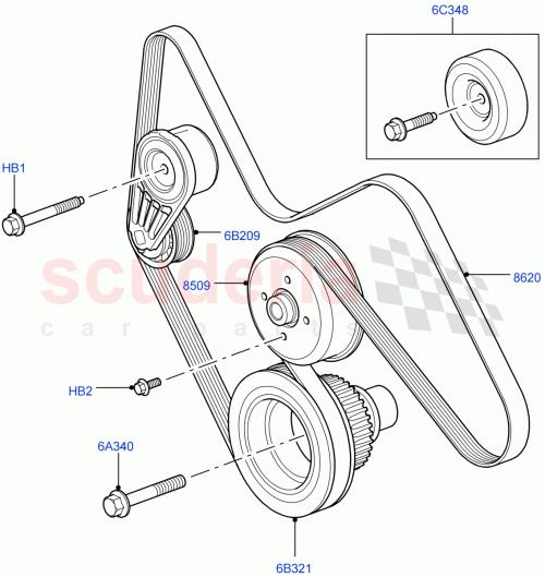 Part Diagram for Land Rover LR007599