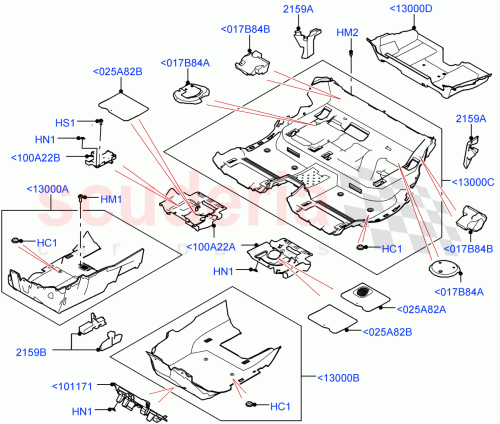 Part Diagram for Land Rover LR166564