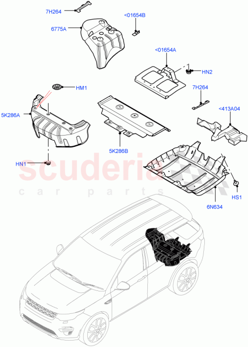 Part Diagram for Land Rover LR166057