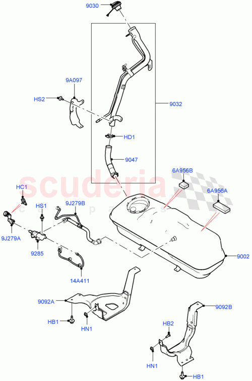 Part Diagram for Land Rover LR155679
