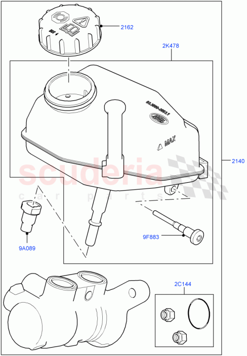 Part Diagram for Land Rover LR067196