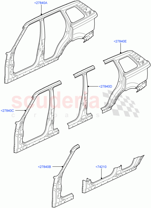 Part Diagram for Land Rover ALA790090