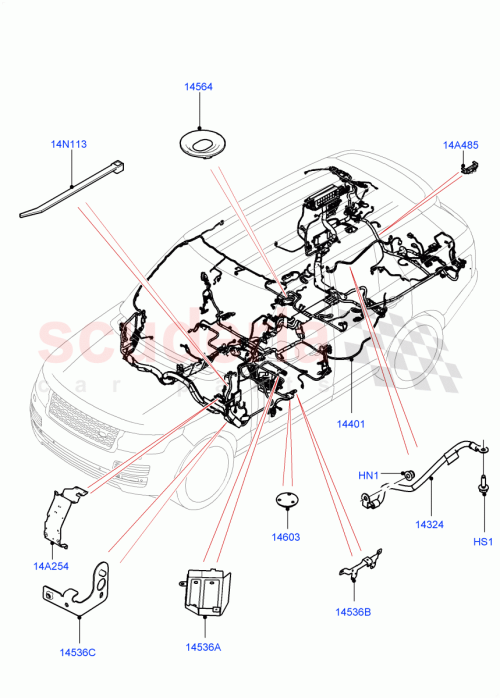 Part Diagram for Land Rover LR082110