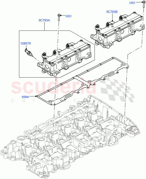 Part Diagram for Land Rover LR164070