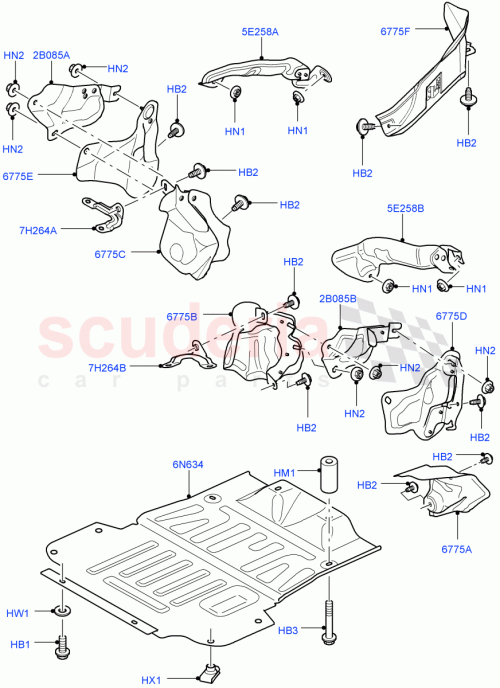 Part Diagram for Land Rover WEB500730