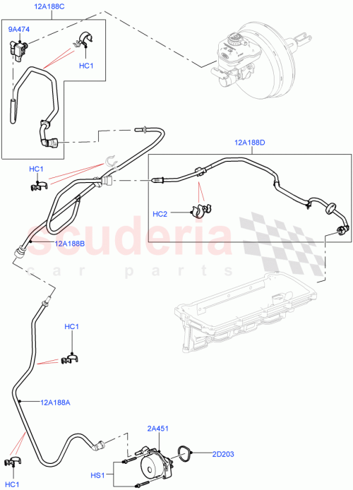 Part Diagram for Land Rover LR105292