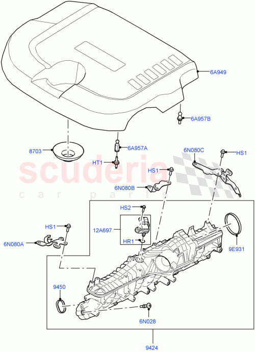 Part Diagram for Land Rover LR141957