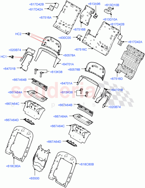 Part Diagram for Land Rover LR155064