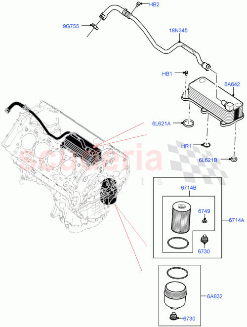 Part Diagram for Land Rover LR158363