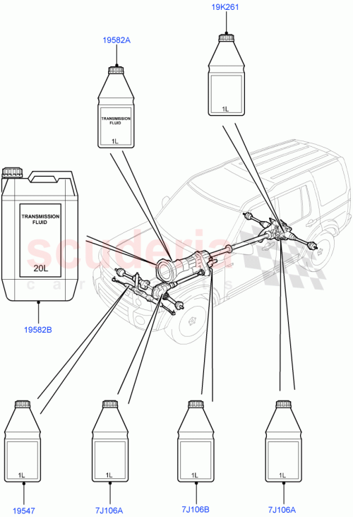 Part Diagram for Land Rover TYK500030