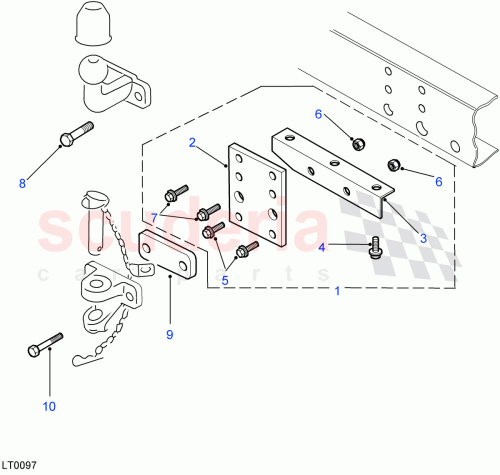 Part Diagram for Land Rover NY110047L