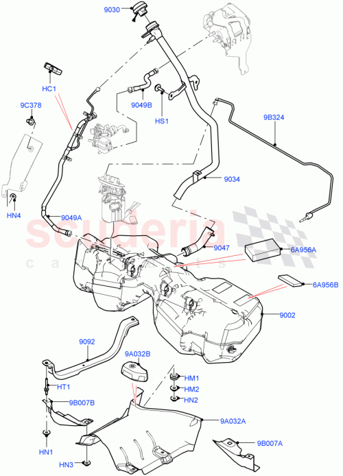 Part Diagram for Land Rover LR141266