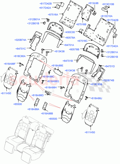 Part Diagram for Land Rover LR108129
