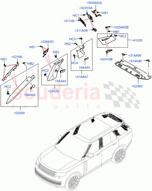 Part Diagram for Land Rover LR156337