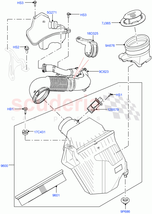 Part Diagram for Land Rover LR139639