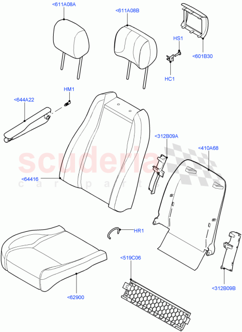 Part Diagram for Land Rover LR041250
