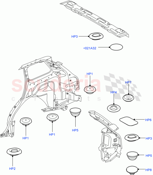 Part Diagram for Land Rover DBP6549