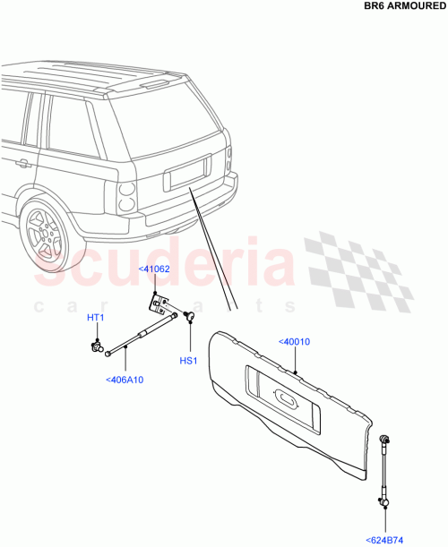 Part Diagram for Land Rover BHE760050