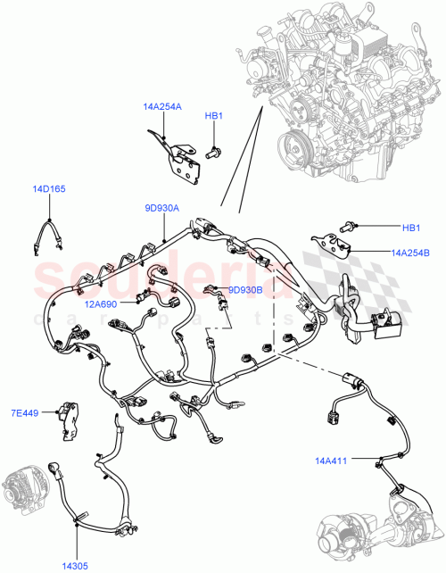 Part Diagram for Land Rover LR084901