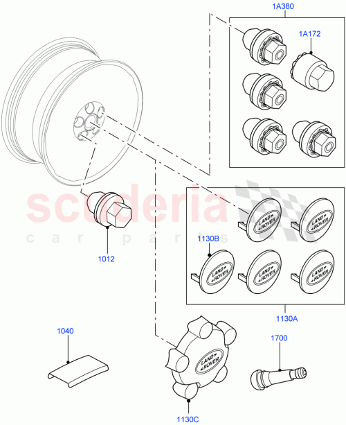 Part Diagram for Land Rover LR130610