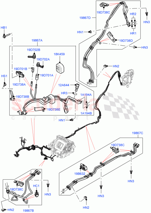 Part Diagram for Land Rover LR138734