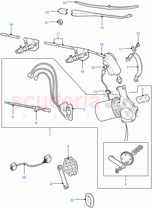 Part Diagram for Land Rover DOS500030