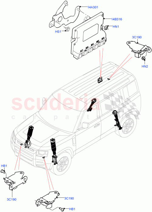 Part Diagram for Land Rover LR129717