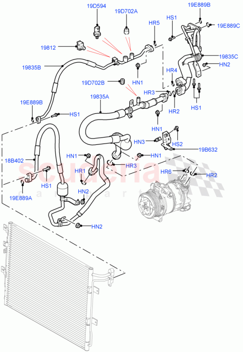 Part Diagram for Land Rover LR023246
