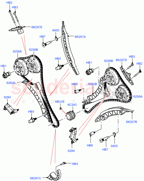 Part Diagram for Land Rover LR158553