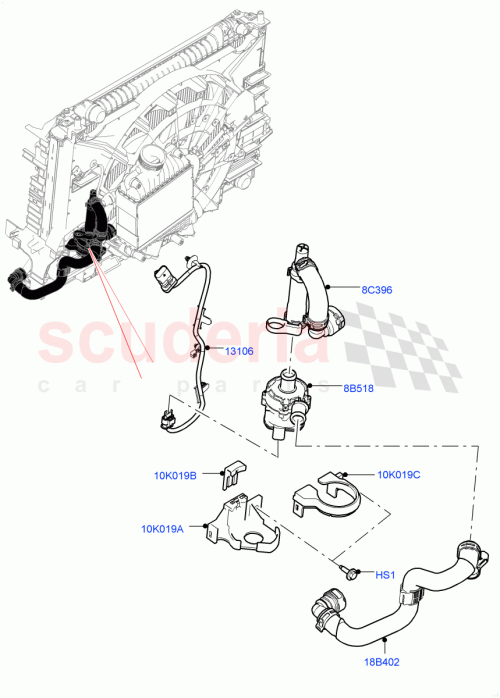 Part Diagram for Land Rover LR091796