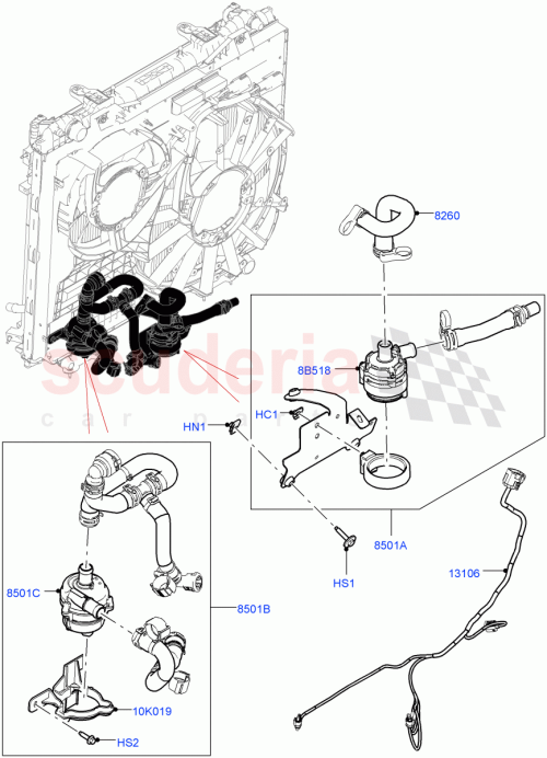 Part Diagram for Land Rover LR100982
