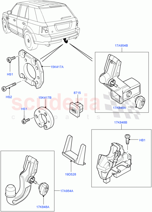 Part Diagram for Land Rover SE105168L