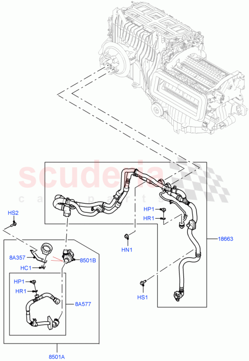 Part Diagram for Land Rover LR151534