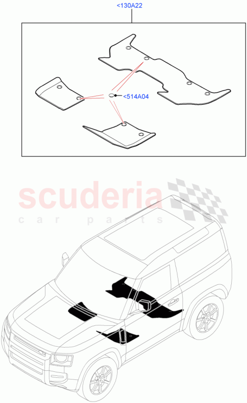 Part Diagram for Land Rover LR131837